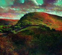 'Raw Hill', an original oil painting and limited edition print by Crispin Thornton Jones © Crispin Thornton Jones 
