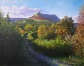 'Black Hill Autumn', an original oil painting on canvas by Crispin Thornton Jones © Crispin Thornton Jones 