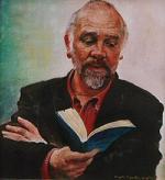 'Glenn Storhaug', an original oil painting on canvas by Crispin Thornton Jones © Crispin Thornton Jones 