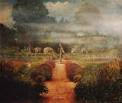'Raymond's Herb Garden', an original oil painting on canvas by Crispin Thornton Jones © Crispin Thornton Jones 