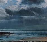 'Empty Beach', an original oil painting on canvas by Crispin Thornton Jones, copyright Crispin Thornton Jones