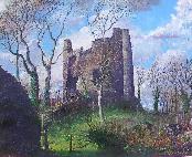 'Longtown Castle', an original oil painting on canvas by Crispin Thornton Jones © Crispin Thornton Jones 